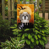 Halloween Gray Silver Shih Tzu Flag Garden Size BB1808GF