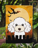 Halloween White Poodle Flag Garden Size BB1815GF