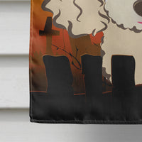 Halloween Buff Poodle Flag Canvas House Size BB1816CHF