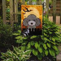 Halloween Silver Gray Poodle Flag Garden Size BB1817GF