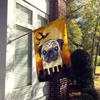 Halloween Fawn Pug Flag Canvas House Size BB1820CHF