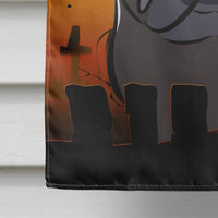 Halloween Black Pug Flag Canvas House Size BB1821CHF