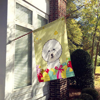 Bichon Frise Easter Egg Hunt Flag Canvas House Size BB1899CHF