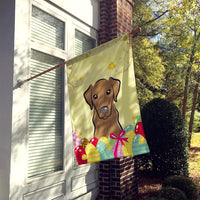 Chocolate Labrador Easter Egg Hunt Flag Canvas House Size BB1916CHF