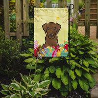 Chocolate Labrador Easter Egg Hunt Flag Garden Size BB1916GF