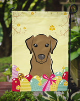 Chocolate Labrador Easter Egg Hunt Flag Garden Size BB1916GF