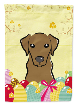 Chocolate Labrador Easter Egg Hunt Flag Garden Size BB1916GF