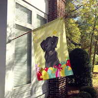 Black Labrador Easter Egg Hunt Flag Canvas House Size BB1917CHF