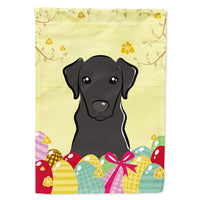 Black Labrador Easter Egg Hunt Flag Canvas House Size BB1917CHF