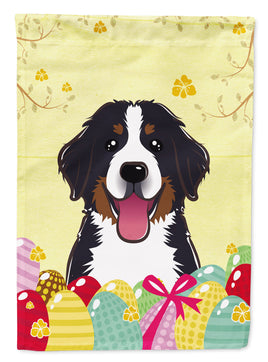 Bernese Mountain Dog Easter Egg Hunt Flag Canvas House Size BB1919CHF