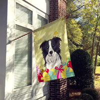 Border Collie Easter Egg Hunt Flag Canvas House Size BB1923CHF