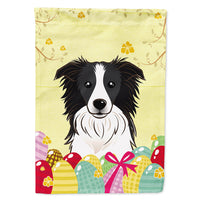 Border Collie Easter Egg Hunt Flag Canvas House Size BB1923CHF