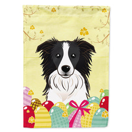 Border Collie Easter Egg Hunt Flag Canvas House Size BB1923CHF