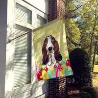 Basset Hound Easter Egg Hunt Flag Canvas House Size BB1925CHF