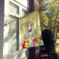 Afghan Hound Easter Egg Hunt Flag Canvas House Size BB1926CHF