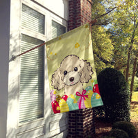 Buff Poodle Easter Egg Hunt Flag Canvas House Size BB1940CHF