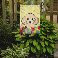 Buff Poodle Easter Egg Hunt Flag Garden Size BB1940GF