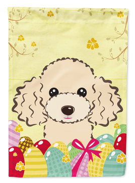 Buff Poodle Easter Egg Hunt Flag Garden Size BB1940GF