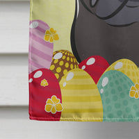 Black Pug Easter Egg Hunt Flag Canvas House Size BB1945CHF