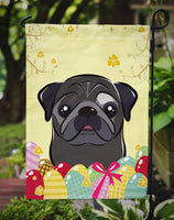 Black Pug Easter Egg Hunt Flag Garden Size BB1945GF