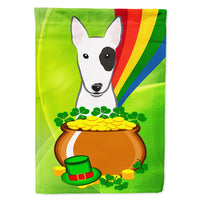 Bull Terrier St. Patrick's Day Flag Canvas House Size BB1953CHF