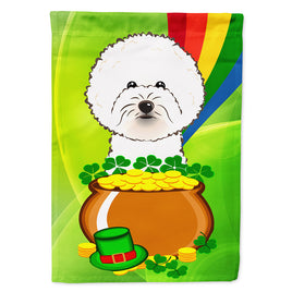 Bichon Frise St. Patrick's Day Flag Canvas House Size BB1961CHF