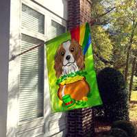 Cavalier Spaniel St. Patrick's Day Flag Canvas House Size BB1968CHF