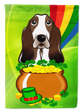 Basset Hound St. Patrick's Day Flag Canvas House Size BB1987CHF