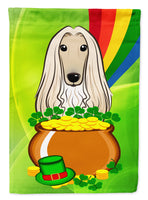 Afghan Hound St. Patrick's Day Flag Garden Size BB1988GF