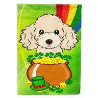 Buff Poodle St. Patrick's Day Flag Canvas House Size BB2002CHF