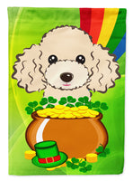 Buff Poodle St. Patrick's Day Flag Garden Size BB2002GF