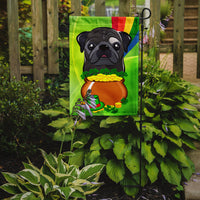 Black Pug St. Patrick's Day Flag Garden Size BB2007GF