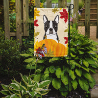 Boston Terrier Thanksgiving Flag Garden Size BB2009GF