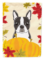 Boston Terrier Thanksgiving Flag Garden Size BB2009GF