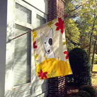 Bull Terrier Thanksgiving Flag Canvas House Size BB2015CHF