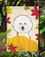 Bichon Frise Thanksgiving Flag Garden Size BB2023GF