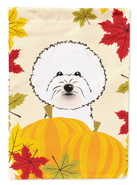 Bichon Frise Thanksgiving Flag Garden Size BB2023GF