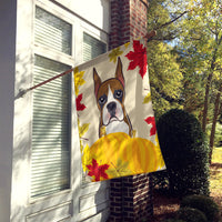 Boxer Thanksgiving Flag Canvas House Size BB2029CHF