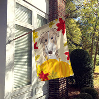 Borzoi Thanksgiving Flag Canvas House Size BB2034CHF