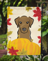 Chocolate Labrador Thanksgiving Flag Garden Size BB2040GF