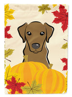 Chocolate Labrador Thanksgiving Flag Garden Size BB2040GF