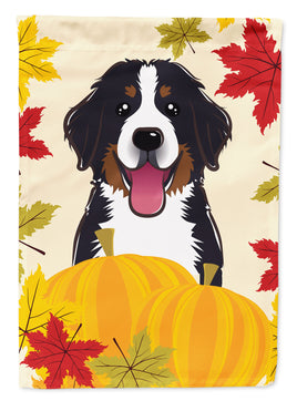 Bernese Mountain Dog Thanksgiving Flag Garden Size BB2043GF