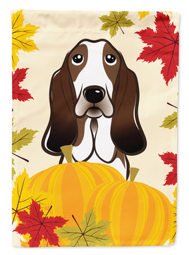 Basset Hound Thanksgiving Flag Garden Size BB2049GF