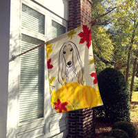 Afghan Hound Thanksgiving Flag Canvas House Size BB2050CHF