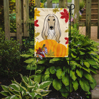 Afghan Hound Thanksgiving Flag Garden Size BB2050GF