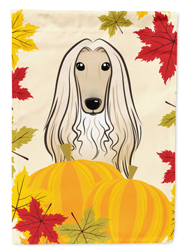 Afghan Hound Thanksgiving Flag Garden Size BB2050GF