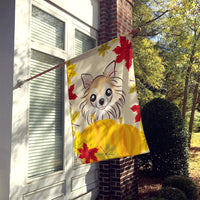 Chihuahua Thanksgiving Flag Canvas House Size BB2057CHF