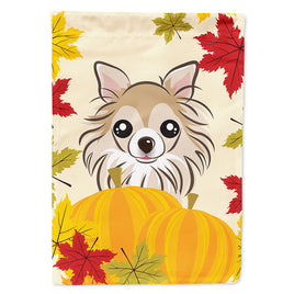 Chihuahua Thanksgiving Flag Canvas House Size BB2057CHF