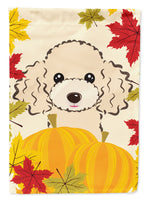 Buff Poodle Thanksgiving Flag Garden Size BB2064GF