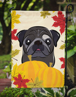 Black Pug Thanksgiving Flag Garden Size BB2069GF